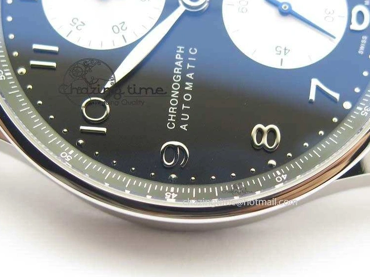 MIROTIME 0512 Modern Portuguese IW371404 ZF V3 1:1 Best Edition SS Black Dial On Black Leather Strap A 7267